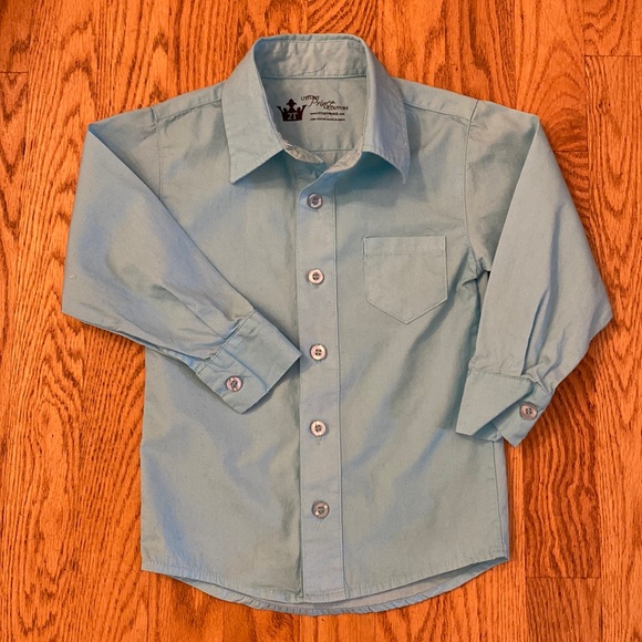 Littlest Prince Couture Button Down Shirt with Bow Tie, boys, 2T - Picture 2 of 10